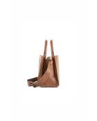 Sac à main en cuir Horizon camel - 26x21x10 cm