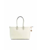Sac cabas en cuir Serinity blanc cassé - 40x22x11,5 cm