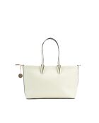 Sac cabas en cuir Serinity blanc cassé - 40x22x11,5 cm