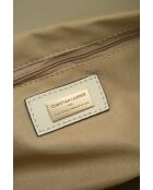 Sac cabas en cuir Serinity blanc cassé - 40x22x11,5 cm