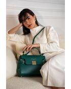 Sac à main en cuir Swang vert - 28x20x11 cm