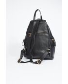 Sac à dos en cuir Racha noir - 40x30x16 cm