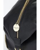 Sac à dos en cuir Racha noir - 40x30x16 cm