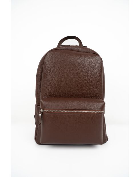 Sac à dos en cuir Libre moka - 25x40x13 cm