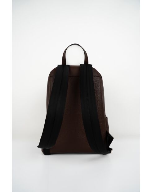 Sac à dos en cuir Libre moka - 25x40x13 cm