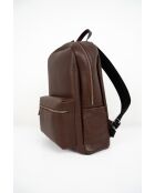 Sac à dos en cuir Libre moka - 25x40x13 cm
