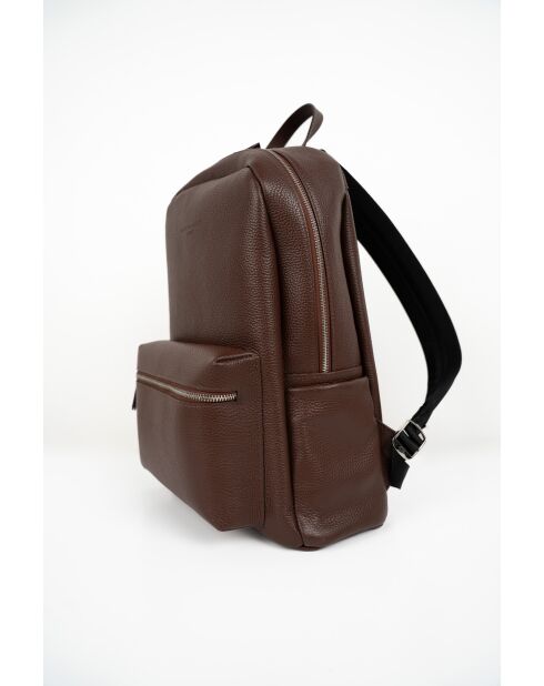 Sac à dos en cuir Libre moka - 25x40x13 cm