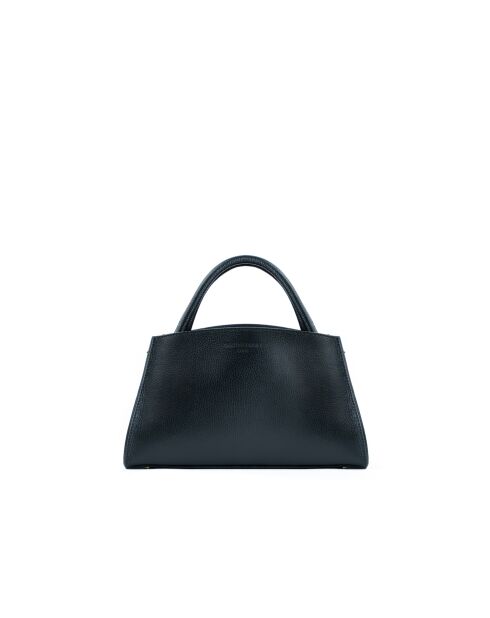 Sac à main en cuir Horizon noir - 26x21x10 cm