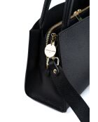 Sac à main en cuir Horizon noir - 26x21x10 cm