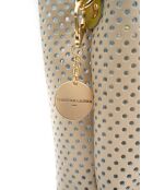 Sac à main en cuir Capri blanc cassé / jaune