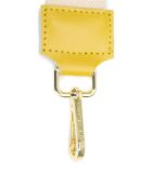 Sac à main en cuir Capri blanc cassé / jaune