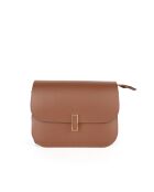 Sac à bandoulière en cuir Roma marron - 15x24x8 cm