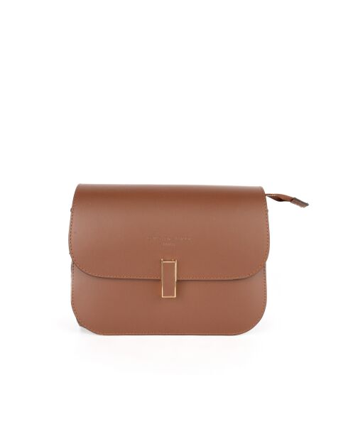 Sac à bandoulière en cuir Roma marron - 15x24x8 cm