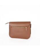 Sac à bandoulière en cuir Roma marron - 15x24x8 cm