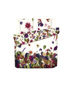 Dekbedovertrek + 2 katoenen satijnen kussenslopen Jardin Tropical multico - 260x240 cm + 2x (63x63 cm)