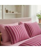 Dekbedovertrek + kussensloop katoensatijn Beam Rose - 240x220 cm + 2x (63x63 cm)