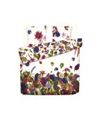 Copripiumino + 2 federe in raso di cotone Jardin Tropical Multico - 240x220 cm + 2x (63x63 cm)