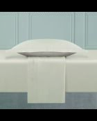 Set lakens van effen katoensatijn 1 baratta taupe 05 + 160x200x30 cm + 2x (63x63 cm)