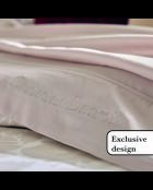 Custodia in raso di cotone Arabesque taupe - 43x210 cm