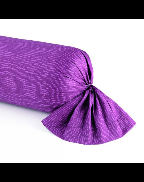 Funda acolchada satinada de algodón con forma de ciruela y polen, 43 x 210 cm