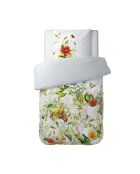 Parelgrijs Jardin D'Hiver dekbedovertrek van katoensatijn + kussensloop - 140x200 cm + 63x63 cm