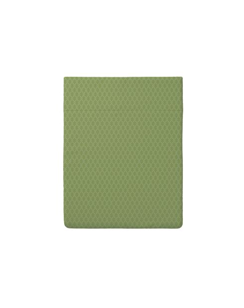 Drap plat satin de coton Garden Micro vert