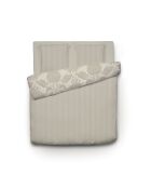 Dekbedovertrek + 2 kussenslopen katoensatijn Arles taupe - 260x240 cm + 2x (63x63 cm)