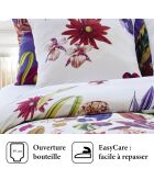 Funda nórdica y 2 fundas de almohada de satén de algodón Jardin Floral multico, 260 x 240 cm, 2 x 63 cm