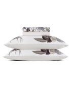 Ensemble de draps satin de coton Garden taupe - 210 x 270 cm