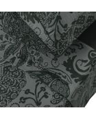 Dunkelgraues Bettlakenset aus Baumwollsatin von Arles + 180x200x30 cm + 2x (63x63 cm)