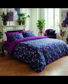 Lakentje van katoensatijn met stuifmeel en pruim