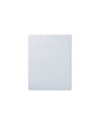 Lenzuolo piatto in raso di cotone tinta unita grigio perla