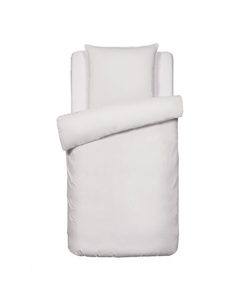 Funda de edredón y funda de almohada de satén de algodón liso de color topo, 140 x 200 cm + 63 x 63 cm