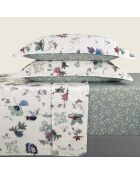 Ensemble de draps satin de coton Semis jaune - 180 x 200 x 30 cm