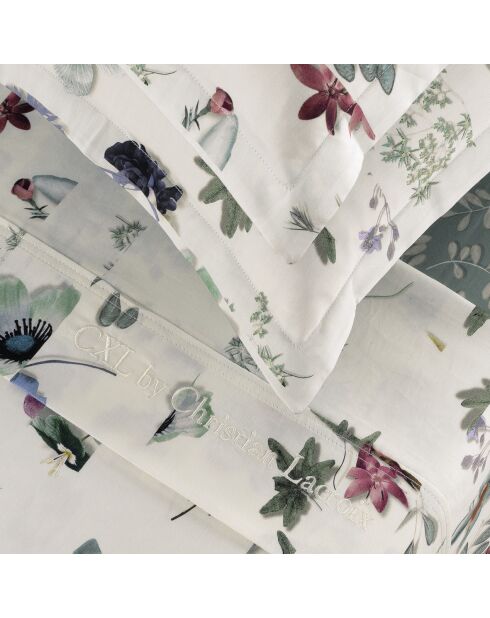 Ensemble de draps satin de coton Semis jaune - 180 x 200 x 30 cm