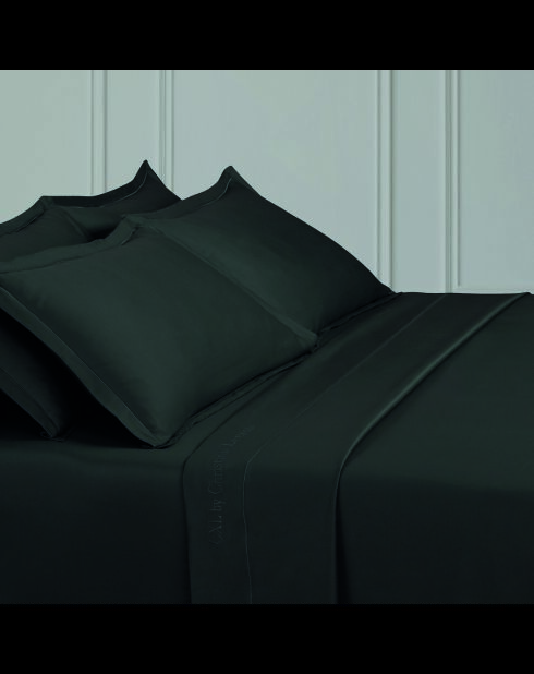 1 lenzuolo Baratta grigio in raso di cotone tinta unita 03