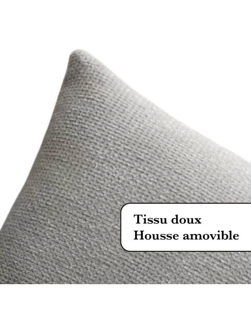 Funda de cojín Ava blanca - 45x45 cm