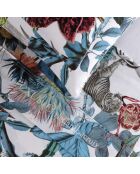 Set lenzuola in raso di cotone Zanzibar Bianco - 180 x 200 cm