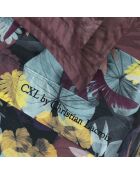 Set lenzuola in raso di cotone Areca prugna + 180x200x30 cm + 2x (50x70 cm)