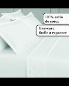 1 lenzuolo Baratta in raso di cotone tinta unita bianco 01