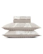 Arles taupe katoensatijnen lakenset - 230x290 cm + 170/180x190/200 cm + 2x (50x75/80 cm)