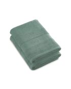 Set de 2 draps de bain vert bouteille - 70x140 cm