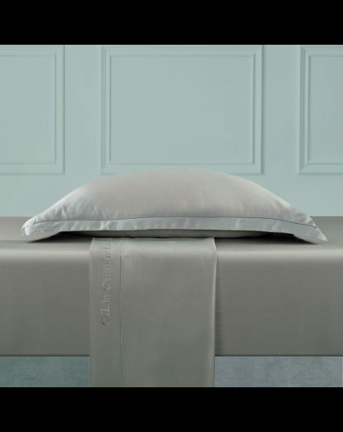 1 Baratta Taupefarbenes schlichtes Bettlaken aus Baumwollsatin 01