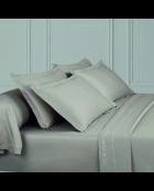 1 Baratta Taupefarbenes schlichtes Bettlaken aus Baumwollsatin 01