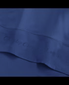 1 Baratta blaues schlichtes Bettlaken aus Baumwollsatin 06