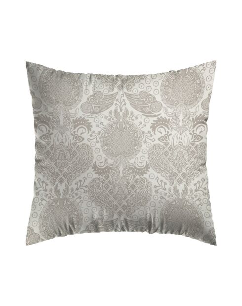 Arles Kissenbezug aus Baumwollsatin, 63 x 63 cm, taupefarben