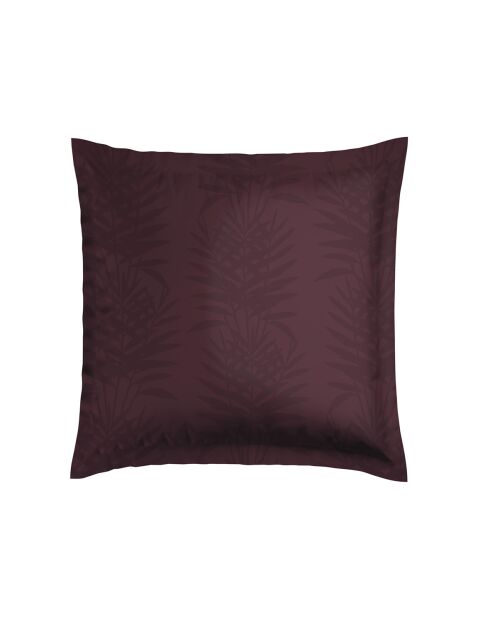 2 fundas de almohada de satén de algodón Plum Tanzania, 63 x 63 cm