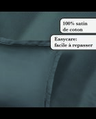 Uni 1 Baratta Bettlaken-Set, 230 x 270 cm, Grau 02, Baumwollsatin