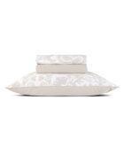 Ensemble de draps satin de coton Love Stories taupe - 150 x 290 cm