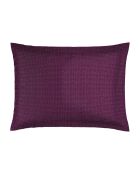 2 fundas de almohada de satén de algodón con polen, color ciruela, 50 x 70 cm